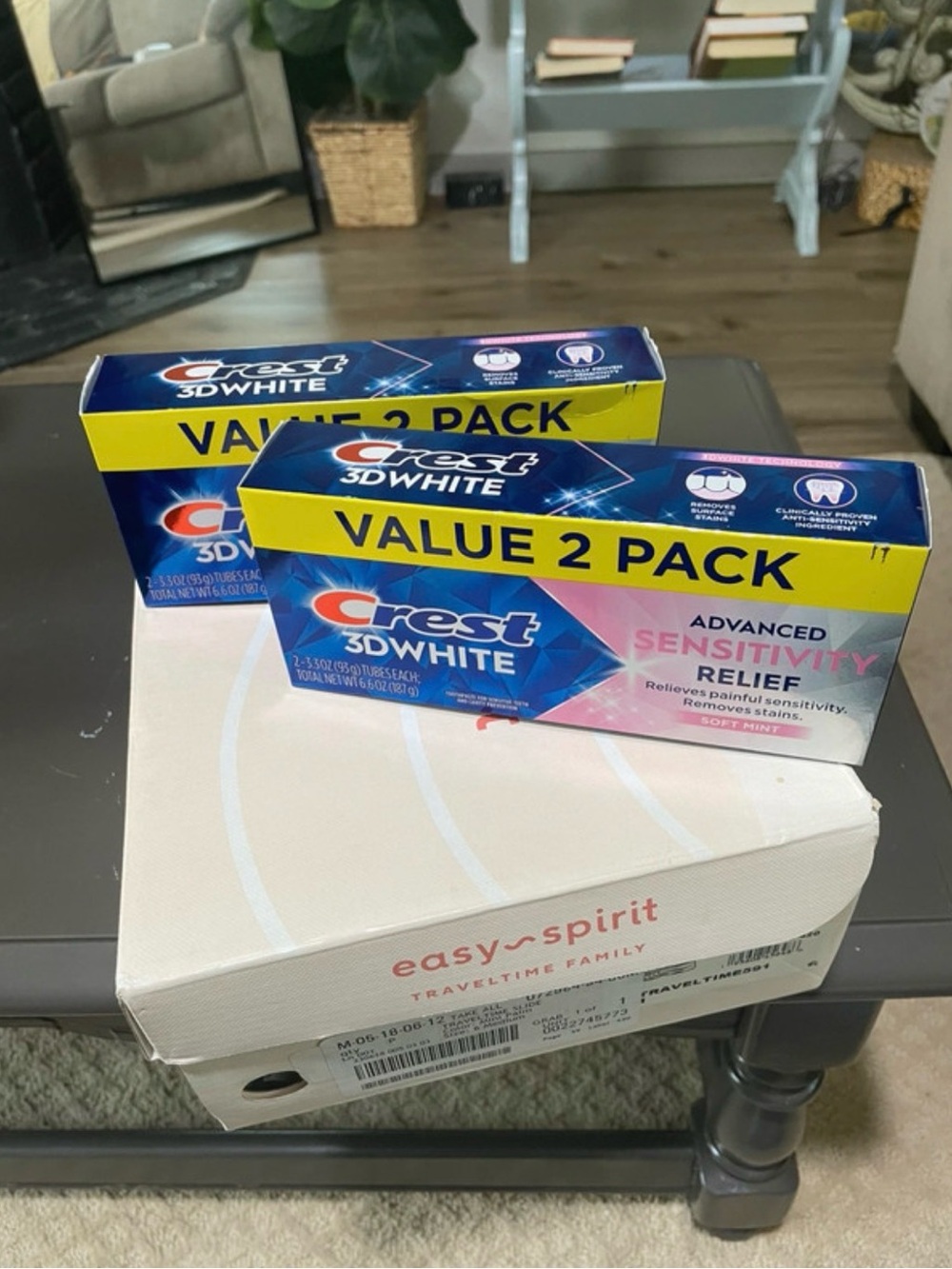 Crest 3D White Value 2 Pack Toothpaste - Blue, Yellow, Pink